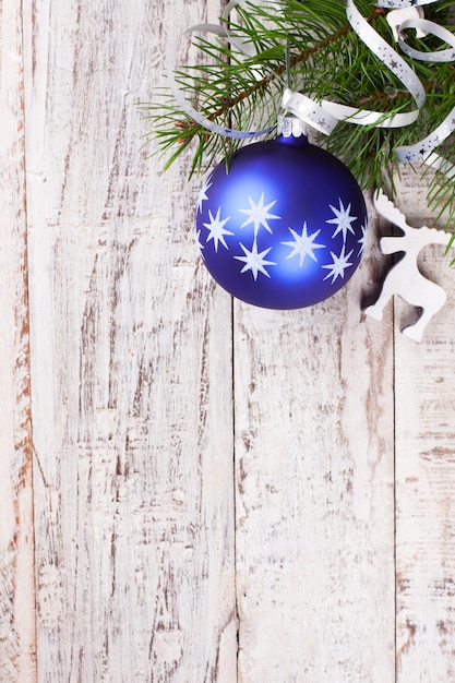 Foto fondo navideño con decoración