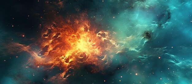 Fondo de nebulosa de ciencia ficción Imagen generada por IA