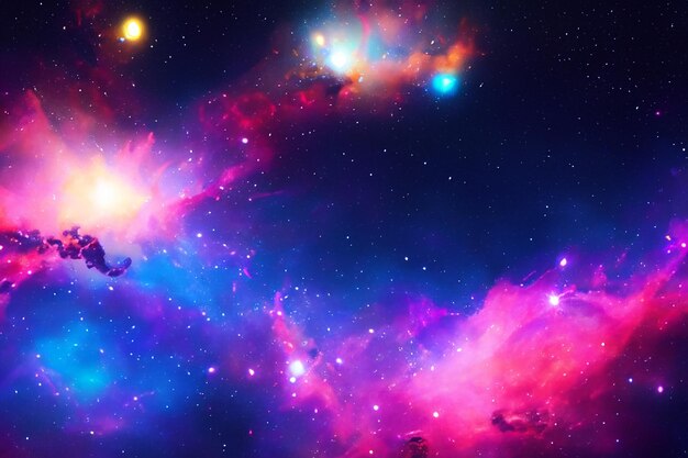 fondo de la nebulosa espacial