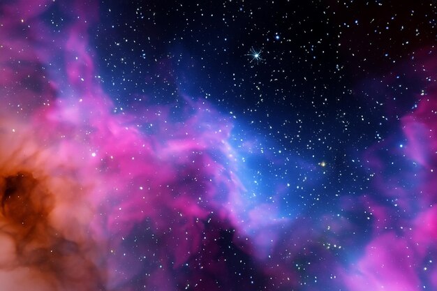 fondo de la nebulosa espacial