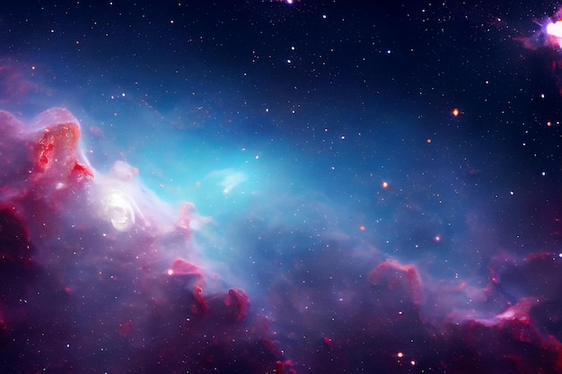 fondo de la nebulosa espacial