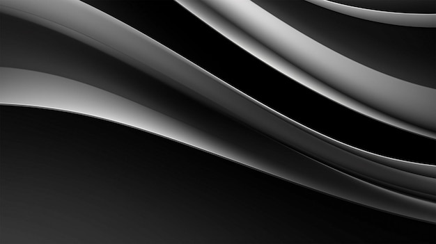 Fondo negro abstracto con degradados grises claros y blancos Fondo geométrico de forma diagonal de textura de metal limpio moderno