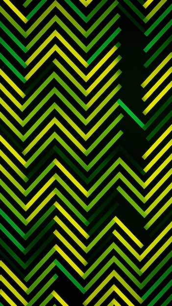 un fondo negro y amarillo con un patrón en zigzag