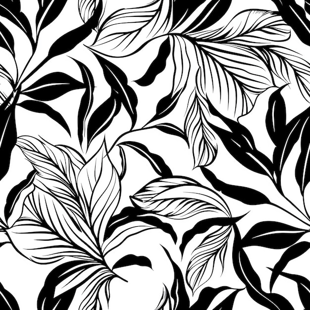 un fondo negro y blanco con una flor negra y blanca