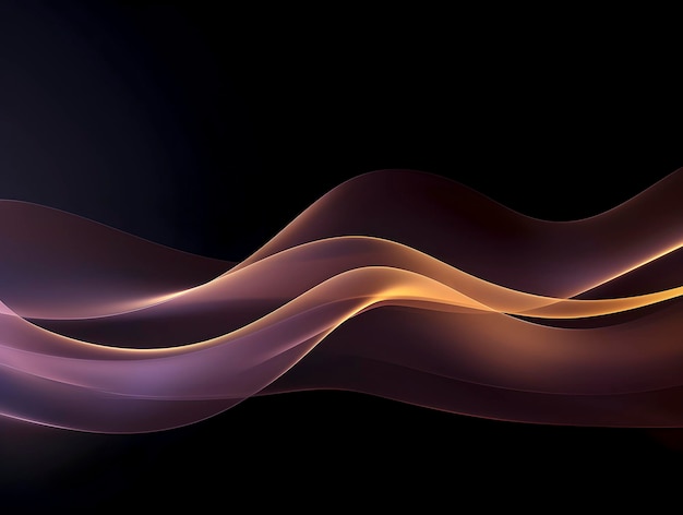 Un fondo negro con un colorido diseño de ondas.