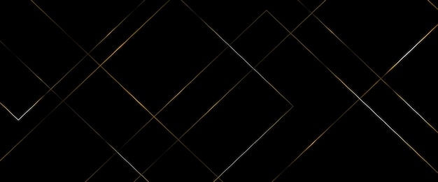 Fondo negro y dorado con líneas doradas abstractas