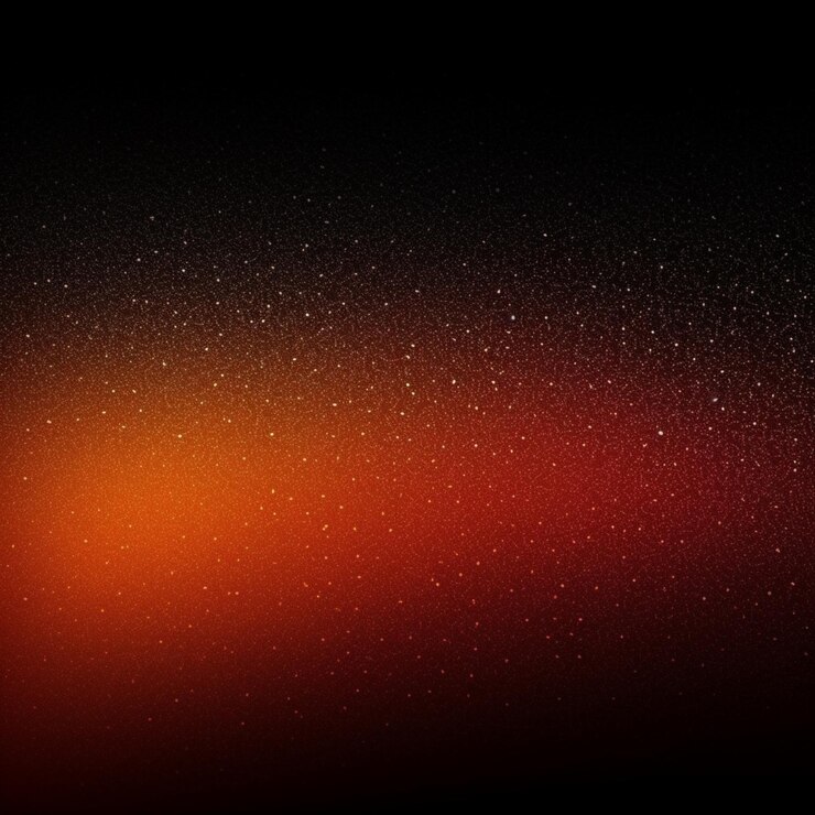 Un fondo negro con un fondo rojo y naranja con la palabra estrella en él.