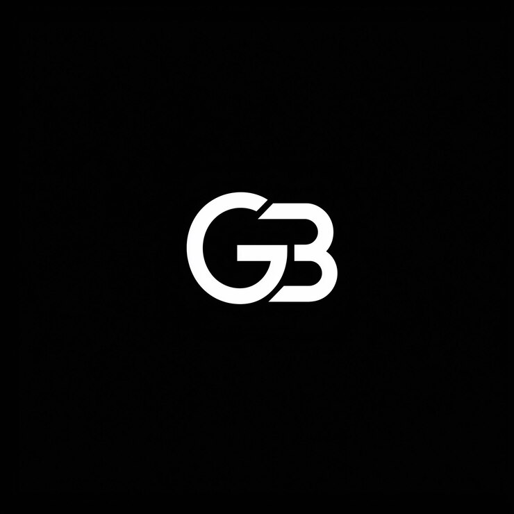 Foto un fondo negro con una g blanca en él