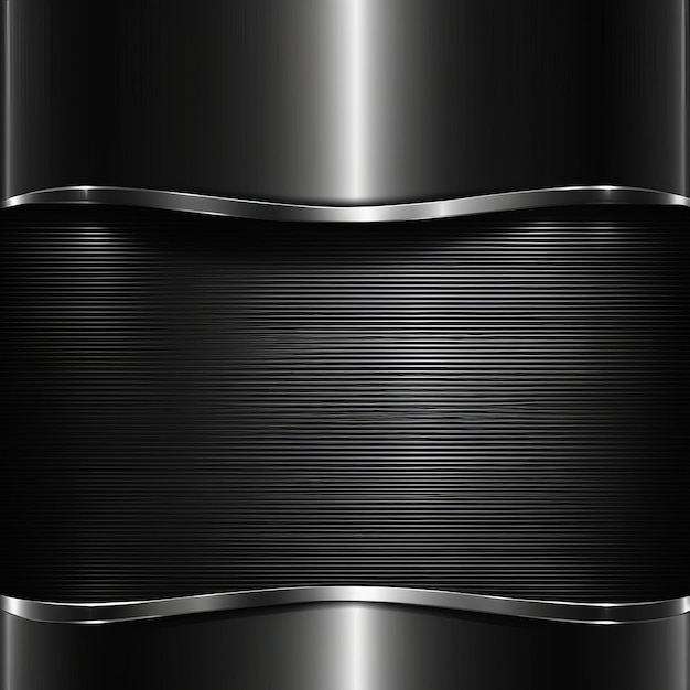 Foto fondo negro con líneas plateadas aisladas en fondo oscuro