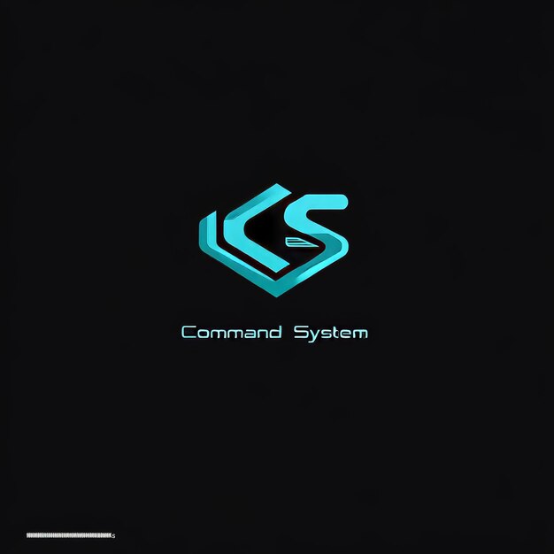 un fondo negro con un logotipo azul y verde que dice sistema de control sistema sistema sistema