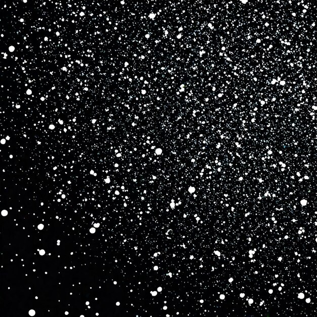 Fondo negro de nieve textura abstracta o copos de nieve cayendo en el cielo superposición