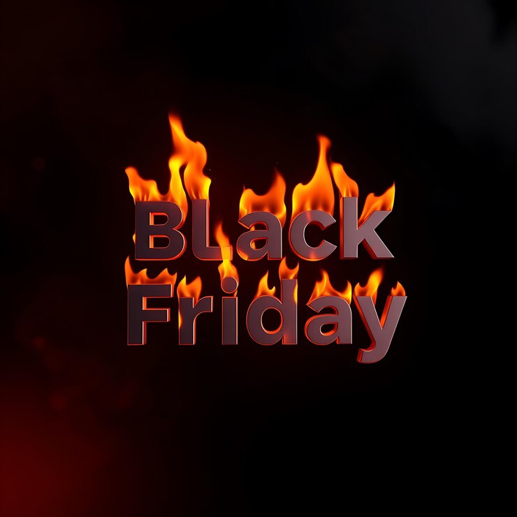 Foto un fondo negro con las palabras "black friday" y "friday" en él.