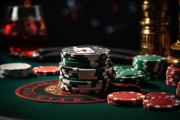 Fondo negro para poker y casino ar c