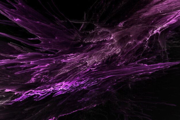 Fondo negro púrpura abstracto, manchas y borrones de explosión de tinta de alcohol de color violeta, exoplaneta cielo océano, materiales de impresión de papel tapiz acrílico