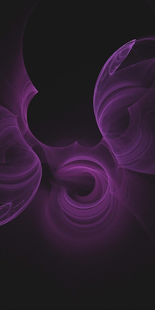 Un fondo negro con un remolino morado y un fondo negro.