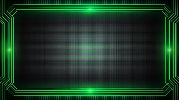 fondo negro simple con líneas digitales verdes en el borde