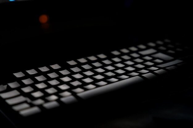 fondo negro del teclado