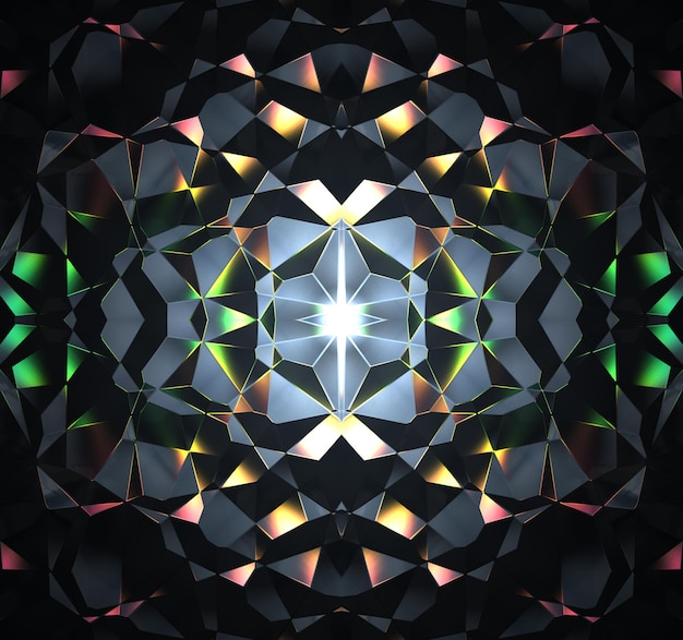 Foto fondo de neón geométrico abstracto
