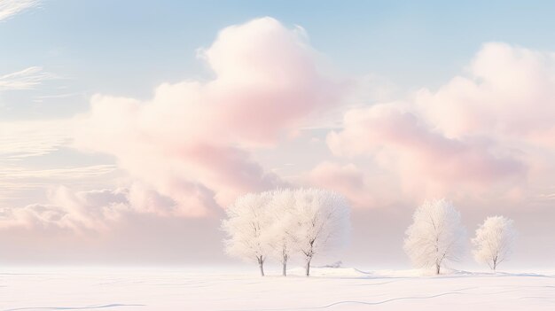 Foto fondo de nieve en el cielo helado