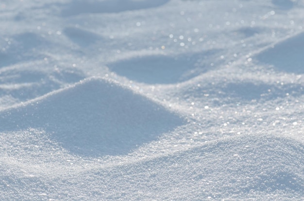 Fondo de nieve fresca