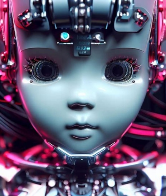fondo de niño de muñeca android generado por IA