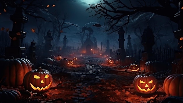 Fondo de la noche de Halloween