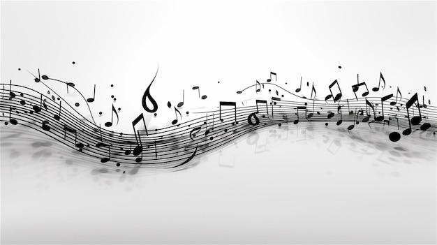 fondo de notas musicales