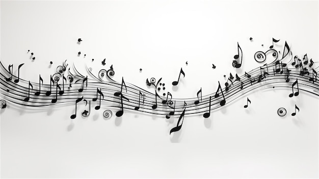 fondo de notas musicales