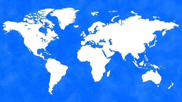 Fondo de noticias azul mapa del mundo blanco