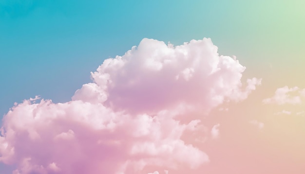 Fondo de nube de fotos con un color pastel