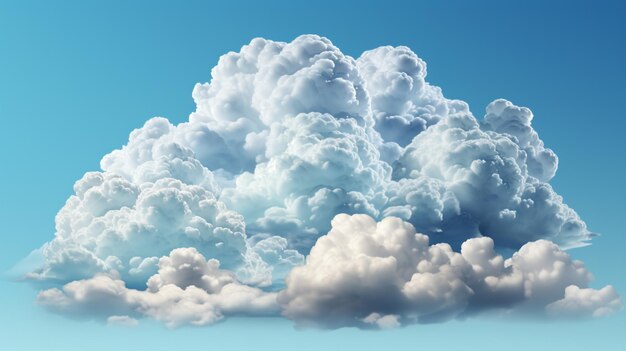 Foto fondo de nubes aisladas vectoriales realistas