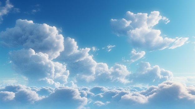 Foto el fondo de las nubes de altocumulus.