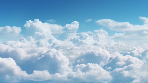 Foto el fondo de las nubes de altocumulus.