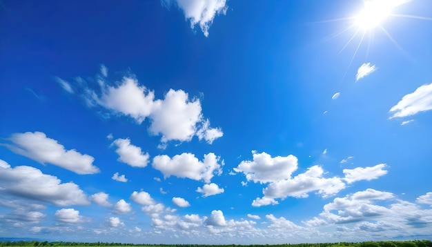 Fondo de nubes en el cielo