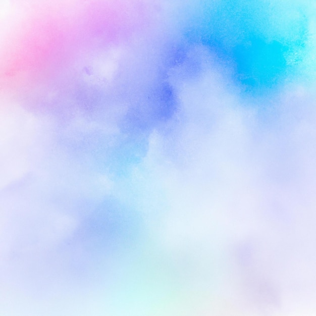 Un fondo de nubes de colores con un fondo rosa y azul.