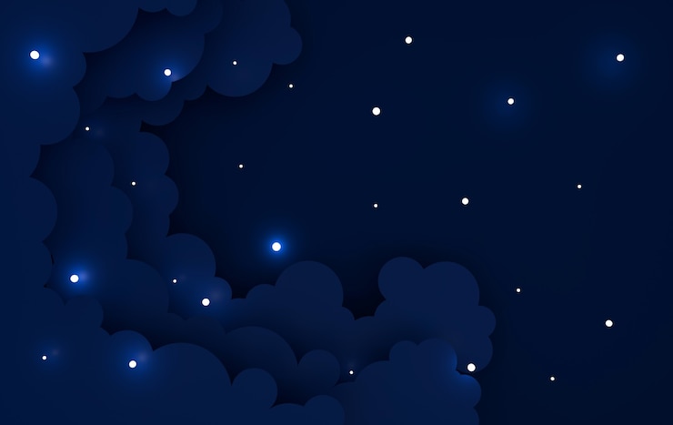 Foto fondo de nubes esponjosas coloridas de arte de papel con lugar para texto