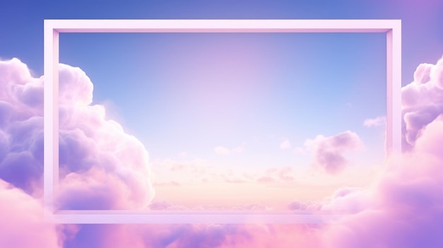 Fondo de nubes rosadas