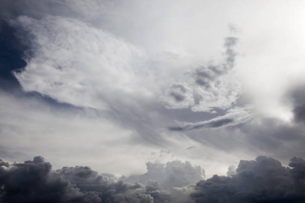 Fondo de nubes de tormenta antes de una tormenta