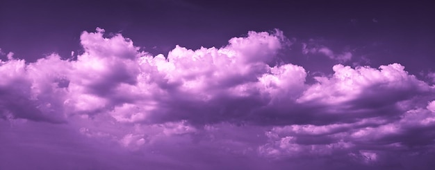 Fondo de nubes violetas abstractas fondo panorámico