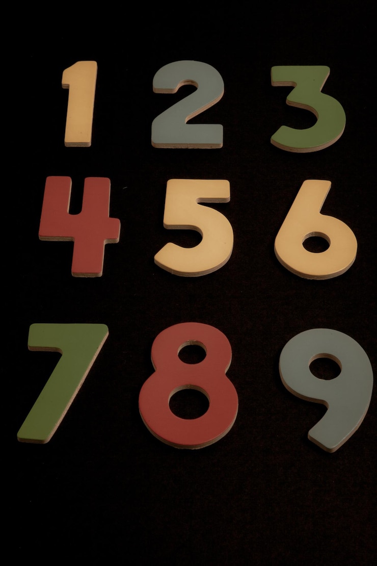 Foto fondo de los números de cero a nueve textura de los números concepto de datos financieros matemáticas