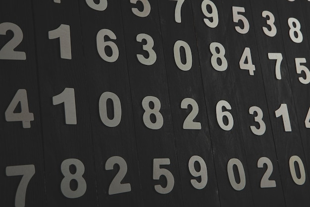 Fondo de números o patrones sin fisuras con números