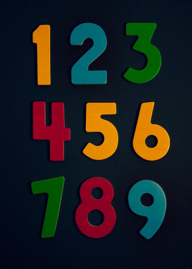 Foto fondo o textura de los números concepto de datos financieros matemáticas banca o moneda