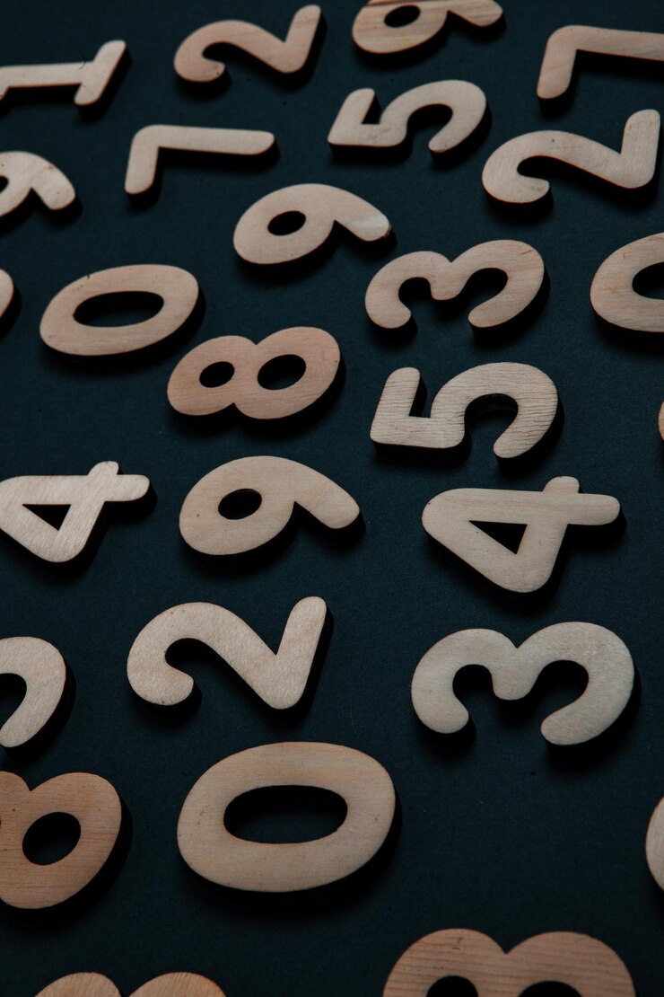 Foto fondo o textura de los números concepto de datos financieros matemáticas banca o moneda