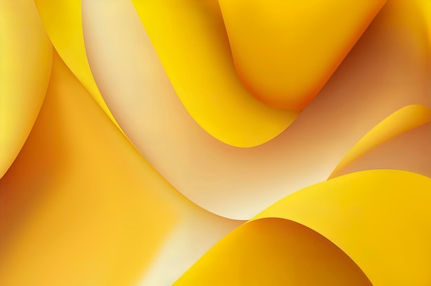 Fondo de onda abstracta de fondo abstracto amarillo pastel con color amarillo pastel