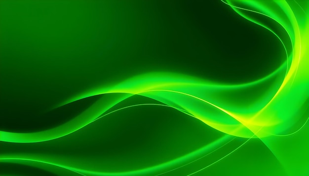 Fondo de onda abstracta verde