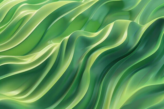 Un fondo de onda abstracta verde