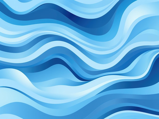 Fondo de onda azul abstracto en el estilo de líneas de precisión Diseño de ondas azules