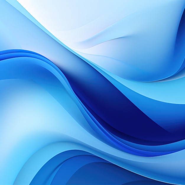 Fondo de onda azul abstracto en el estilo de líneas de precisión Diseño de ondas azules