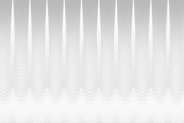 Fondo de onda blanca abstracta Fondo de pantalla gráfico blanco mínimo Ilustración 2D