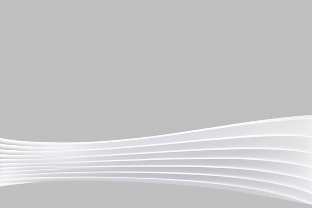 Fondo de onda blanca abstracta línea gráfica blanca papel tapiz Estilo de papel fondo liso elegante co